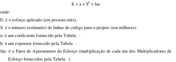 EstimativadeEsforçoCOCOMO